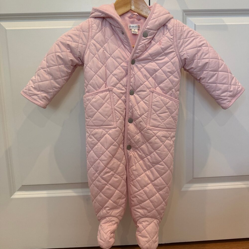 Ralph Lauren Pink Baby Bunting Bag 9m